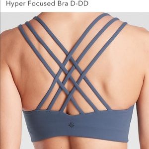 Athleta Hyper Focused Bra (D-DD)  in Iron Blue